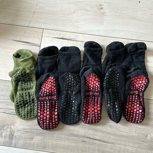 Pure Barre Stick socks lot of 6 socks